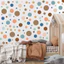 Chấm Dán Tường Nhiều Màu Sắc Tươi Tự Dính DIY Trang Trí Nhà Cửa Phòng Ngủ Mẫu Giáo Phòng Trẻ Em Dán Tường