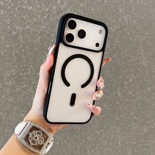 Ốp lưng iPhone trong suốt chống sốc hỗ trợ sạc từ tính không ố vàng cho iPhone 13 14 15 16 17 Pro Max 17 Air
