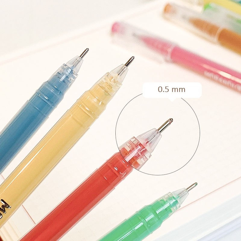 Set 9 Bút Vẽ Nhiều Màu Mực， Bút Vẽ Ngòi 0.5mm Màu sắc Tươi Sáng，Viết trơn tru，Sơn phủ ghi chú