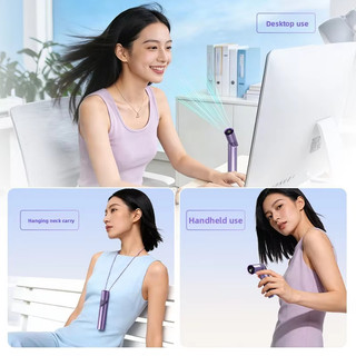 Quạt Mini Cầm Tay Có Thể Gập Lại Tốc Độ Cao Với 199 Cánh Quạt Di Động Sạc USB Gấp Mini Cầm Tay Cổ Treo Quạt Nhỏ