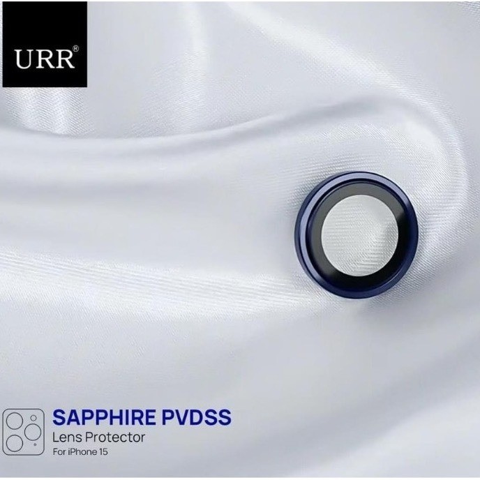 [Chính Hãng] Kính Cường Lực Camera Sapphire URR Cho IP14-17 Pro Max - Viền PVD 2 Tầng Mặt Kính Trong Suốt Chứng Nhận GIA