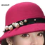Mũ tròn nữ retro vintage với họa tiết ngọc trai giả, phong cách Anh Quốc, phù hợp cho nhà thờ