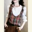 Mùa Xuân Áo Sơ Mi Camisole Nữ Kẻ Sọc, Thoải Mái và Phong Cách