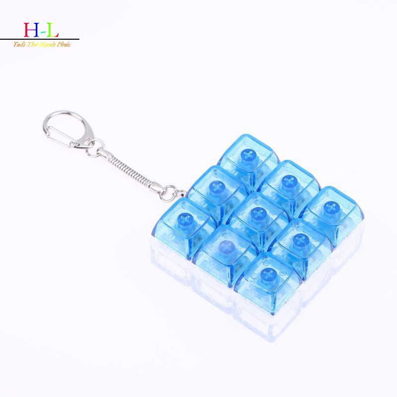 HL 9 Phím Ngón Tay Bàn Phím Mũ Giảm Căng Thẳng Đồ Chơi Nút Keycap Móc Khóa Bàn Phím Cơ Nút Giảm Căng Thẳng Đồ Chơi LMWU
