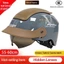 QMP Đầu Xe Điện Màu Xám Mũ Bảo Hiểm 3C Chứng Nhận Nam Nữ Mùa Hè Nửa Mũ Bảo Hiểm Bàn Đạp Xe Điện Mũ Bảo Hiểm Phong Cách Nhật Bản Muỗng Helme