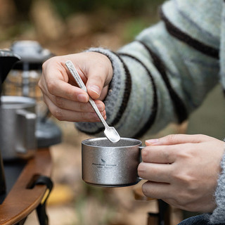 Boundless Voyage Titanium Espresso Cup 100ml Mini Đôi Tường Trà Cà Phê Cốc Kim Loại Nhỏ Giọt Drinkware Cho Du Lịch Văn Phòng Tại Nhà