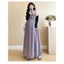 Bộ đồ bà bầu voan phiên bản Hàn Quốc kèm áo cardigan