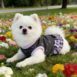 【Ready Stock】 Spring and Summer New Cat and Dog Clothes Bow Dress Teddy Bichon York Summer Pomeranian Sleeveless Princess Dress 7qSo