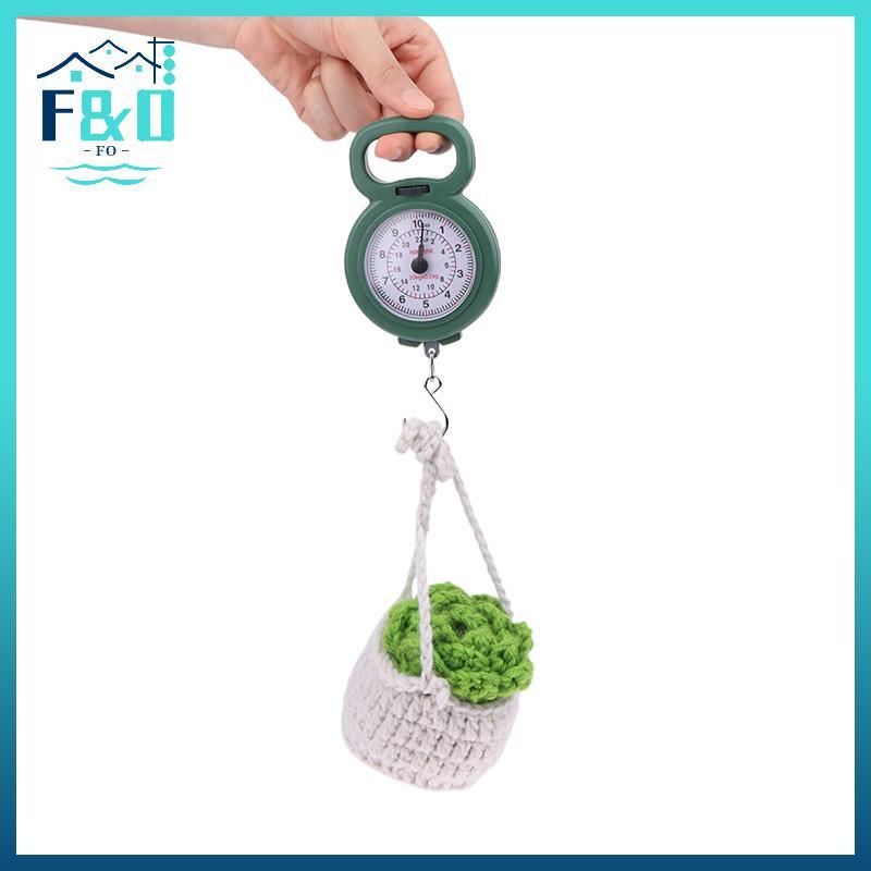 Cân treo lò xo mini con trỏ 10kg, di động, dùng cho câu cá/hành lý/thực phẩm