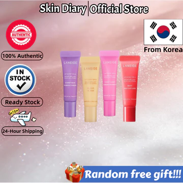 [LANEIGE] Bộ Son Môi 5g × 4 / Tạo Màu Dưỡng Ẩm, Giảm Khô Môi, Nhẹ Và Dễ Mang Theo
