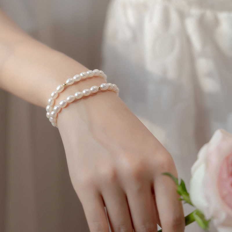 Vòng tay ngọc trai tự nhiên đơn giản và đa năng