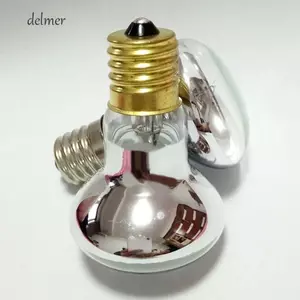 Bóng đèn muối DELMER, Bóng đèn lò nướng vonfram R39 E17 110V-120V, Vít thay thế Bóng đèn tiết kiệm năng lượng chịu nhiệt Mini chất lượng cao Phòng ngủ