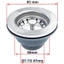 Bồn Rửa Nhà Bếp Phong Cách Châu Âu Cống Ống Rửa Chậu Rửa Phụ Kiện Bộ Lọc Đi Kèm Drainer 187D