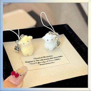 Any2Get5% tắt 1 Cái Bapa Túi Trang Trí Mặt Dây Chuyền Dây Xích Điện Thoại Hoạt Hình Dễ Thương Động Vật Floing Alpaca Mèo Con Móc Khóa Cô Gái Quà Tặng