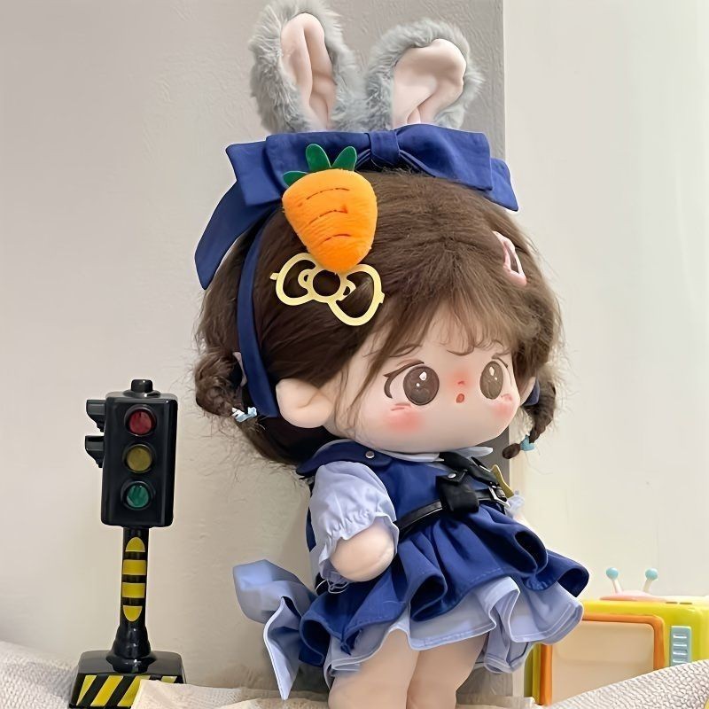 20cm Cotton Búp Bê Quần Áo Thỏ Cảnh Sát Sĩ Quan Phù Hợp Với Cô Gái Dễ Thương Quần Áo Bé Sang Trọng Đồ Chơi Búp Bê Trang Phục 4.16
