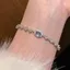 Vòng tay muối biển xanh zircon thoáng mát, tinh tế và sang trọng
