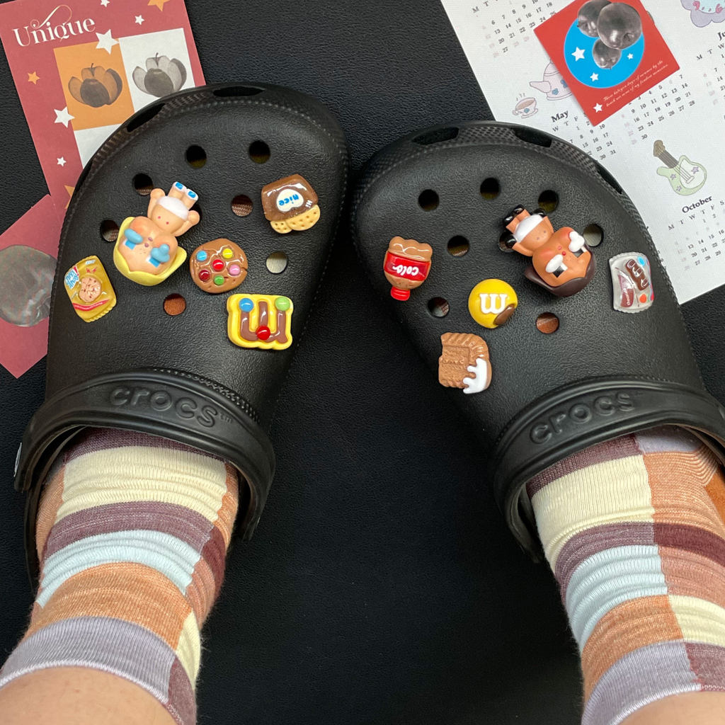 Phụ Kiện Pop Mart Giày Lỗ Dễ Thương Cho Bé Sơ Sinh, Phù Hợp Crocs, Có Thể Tháo Rời, Hoa Cao Cấp
