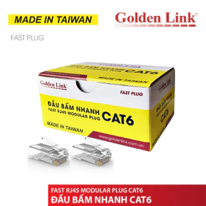 Đầu bấm mạng RJ45 Cat5e UTP Golden Link GL-2017015E I P8-001TW I GL-20055E I GL-20056