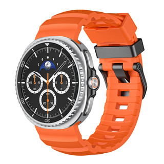 Thích hợp cho Samsung Watch 8 40MM / 44MM Dây đeo hoang dã Galaxy Watch 8 Dây đeo silicon cổ điển