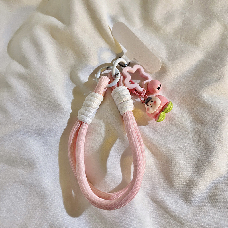 Phụ Kiện Điện Thoại Di Động Dopamine Thời Trang Điện Thoại Di Động Dây Móc Khóa Túi Đồ Trang Trí Nhỏ Cổ Tay Ngắn Dây Đeo Nhẹ Sang Trọng Hợp Thời Trang Bán Buôn Hợp Thời Trang