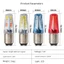 Wildfire Xe Máy Nhiều Màu Sắc Phanh Đèn LED Bàn Đạp Phía Sau Đuôi Đèn 12V Lái Xe Đèn Nước Phanh Nhấp Nháy Cảnh Báo