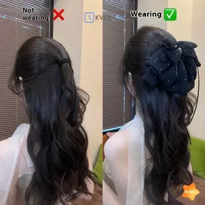 Kẹp Tóc Kim Cương Giả Thanh Lịch Cho Đuôi Ngựa và Vuốt Tóc - Phụ Kiện Tóc Thời Trang