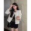 áo khoác dạ nữ đen basic hàn quốc mỏng nhẹ sang chảnh áo khoác len hot dễ thương thu đông cardigan tiểu thư đẹp cao cấp