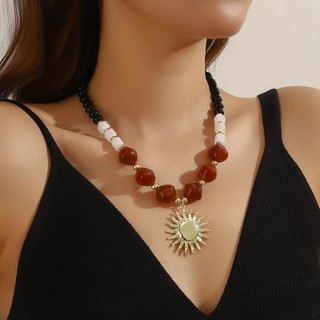 1 chiếc Vòng cổ hạt Acrylic phong cách Bohemian đa năng