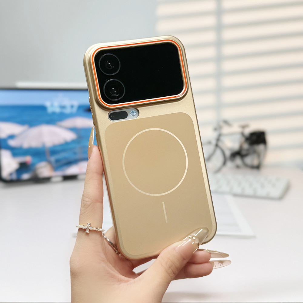 Sơn kim loại Vỏ điện thoại từ tính cho Xiaomi 17 Pro Pro ProMax Nút PC cứng Bảo vệ chống sốc Thời trang đơn giản