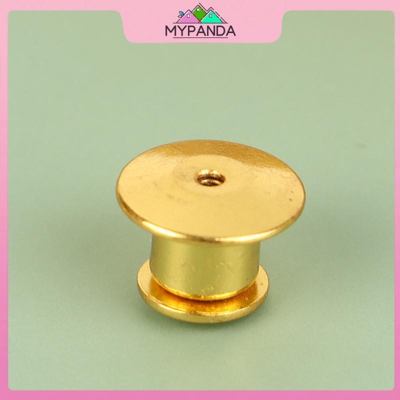 MYPANDA 10 Chiếc Kim Loại Khóa Pin Lưng Cho DIY Trâm Cài Huy Hiệu Tên Thẻ Chân Giữ Khóa Khóa Trang Sức Thủ Công.