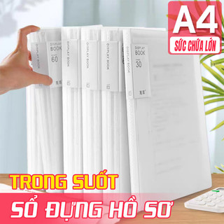 File Lá A4 Đựng Tài Liệu Trong Suốt – Thiết Kế Nhiều Ngăn Chuyên Dụng Cho Văn Phòng Quản Lý Hồ Sơ, Giấy Tờ