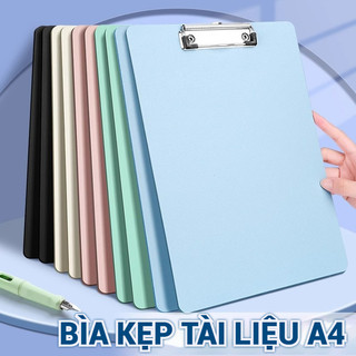 Bìa kẹp tài liệu nhựa A4 cao cấp, thiết kế một mặt hiện đại, kẹp hồ sơ bằng inox bền bỉ và màu pastel trang nhã
