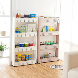 Kệ Khe Hẹp 3–4 Tầng Có Bánh Xe MAISON Kệ Đựng Đồ Đa Năng Tận Dụng Khe Góc Nhỏ Nhà Bếp – Phòng Tắm, Tiết Kiệm Không Gian
