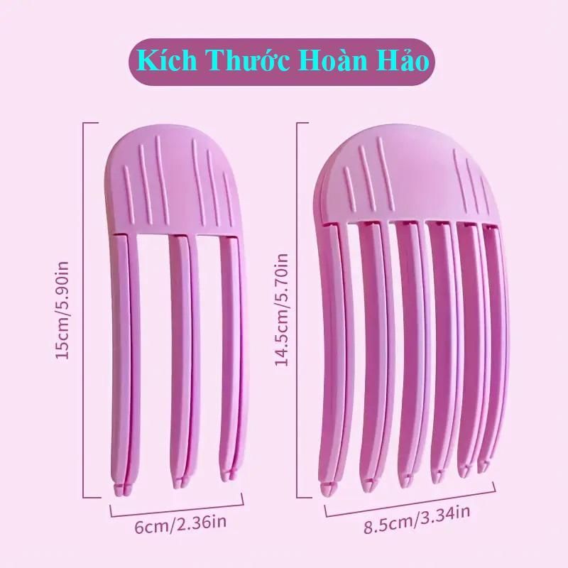 [Set 2 Chiếc] Combo 3 Răng Và 6 Răng Lược Làm Phồng Chân Tóc, Kẹp Tạo Phồng Chân Tóc Mái Thời Trang Hàn Quốc