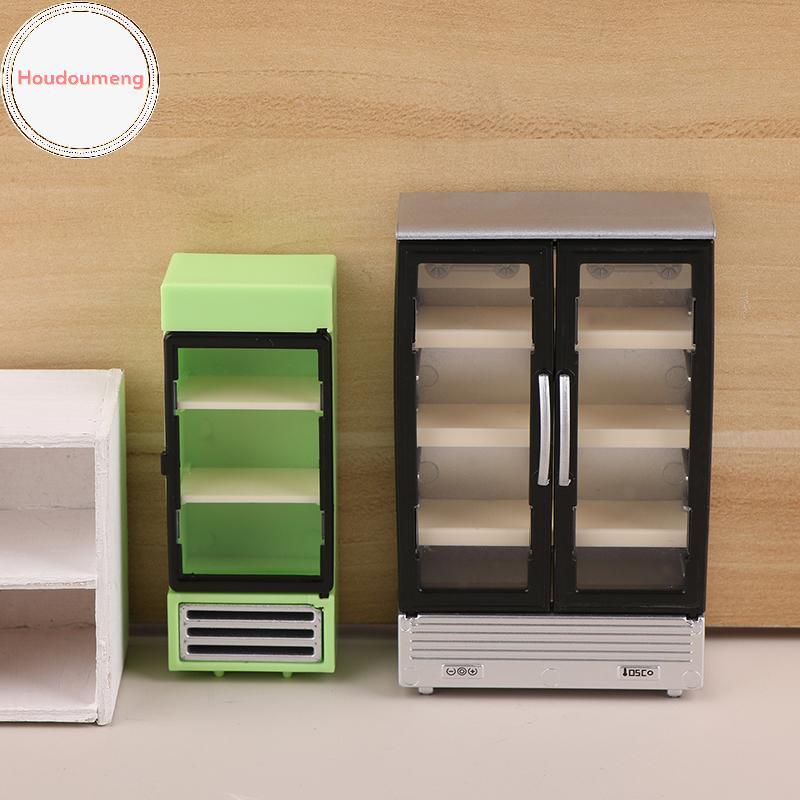 Houdou 1 / 12 Nhà Búp Bê Mô Phỏng Tủ Lạnh Tủ Đông Mô Hình Nhà Búp Bê Nội Thất Phụ Kiện Búp Bê Trang Trí Nhà Đồ Chơi VN