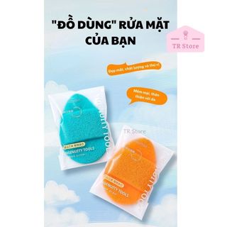 GECOMO Bông Rửa Mặt Siêu Mềm Dày Dặn Khổng Lồ 2XXL - Tẩy Da Chết, Làm Sạch Sâu 2-in-1
