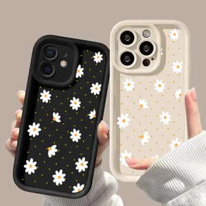 Ốp Lưng Cho Realme 15 11 8 14 13 12 Pro Plus 15T 5G 5 5s 6s 8i Note 50 C53 C51 C67 C63 C33 C35 C55 C21Y C25Y C15 C25 C21 C20 Vỏ Hoa Cúc Dễ Thương Bảo Vệ Camera Thiết Kế Mới