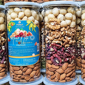 Hạt Dinh Dưỡng Mix Nuts 500g Cao Cấp, Béo Bùi Giàu Dinh Dưỡng Healthy Ăn Vặt