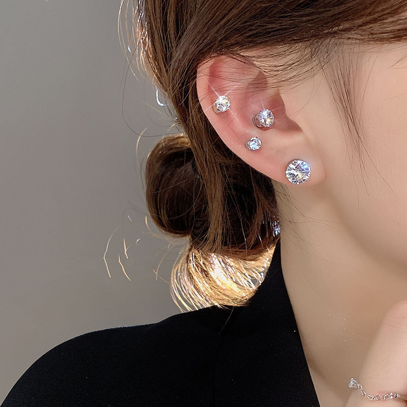Kẹp tai từ tính không xuyên bông, đơn giản và đa năng - Phụ kiện thời trang cho nữ