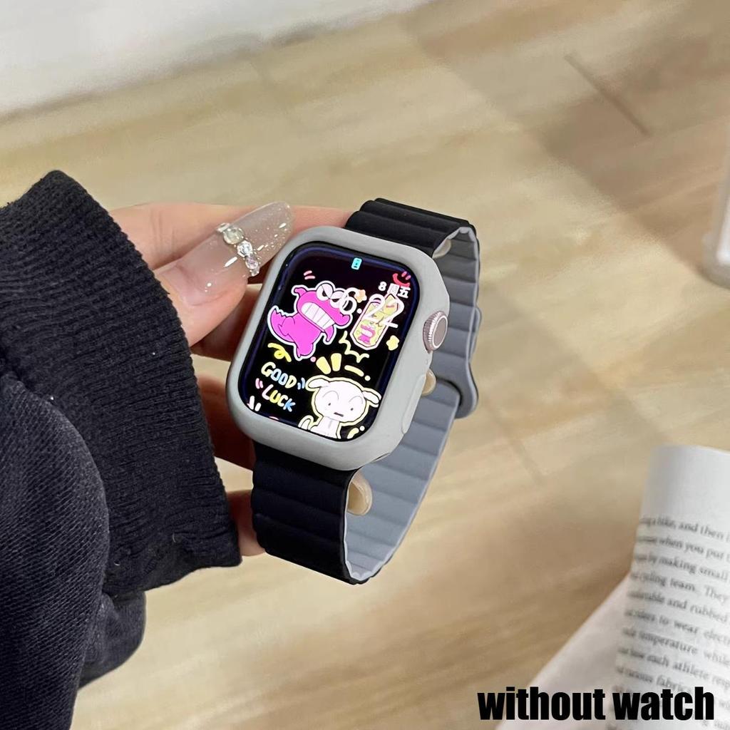 Dây đeo silicon + Vỏ mềm kẹo Tương thích cho Apple Watch Series11 / 10 46mm 42mm 45mm 44mm 40mm 41mm 9 8 7 6 SE 5 4