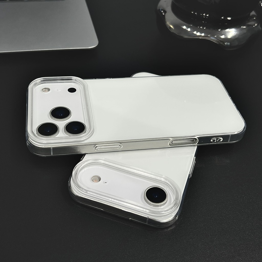 IMD hai lớp vỏ lỗ lớn áp dụng cho iPhone17pro/16/15/14 lỗ lớn hai lớp bề mặt sáng 12pm vỏ điện thoại