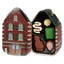 Đồ Chơi Nhật Bản SPIRITS Chocolate Biscuit House Hộp Thiếc Mặt Dây Chuyền Viên Đồ Chơi Mô Phỏng Hộp Bánh Quy Charm ZJE5