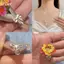HFSHY Bó Hoa và Trang sức gói đẹp lãng mạn, phù hợp làm quà tặng sinh nhật