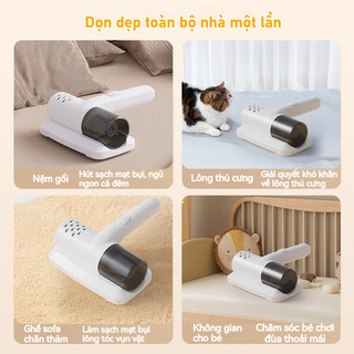 Máy Hút Bụi Cầm Tay Không Dây Nhỏ Gọn, Lực Hút Mạnh, Hút Bụi Và Loại Bỏ Rệp, Dễ Dàng Mang Theo Và Vệ Sinh