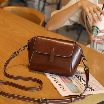 Women's Minimalist Genuine Leather Handbag