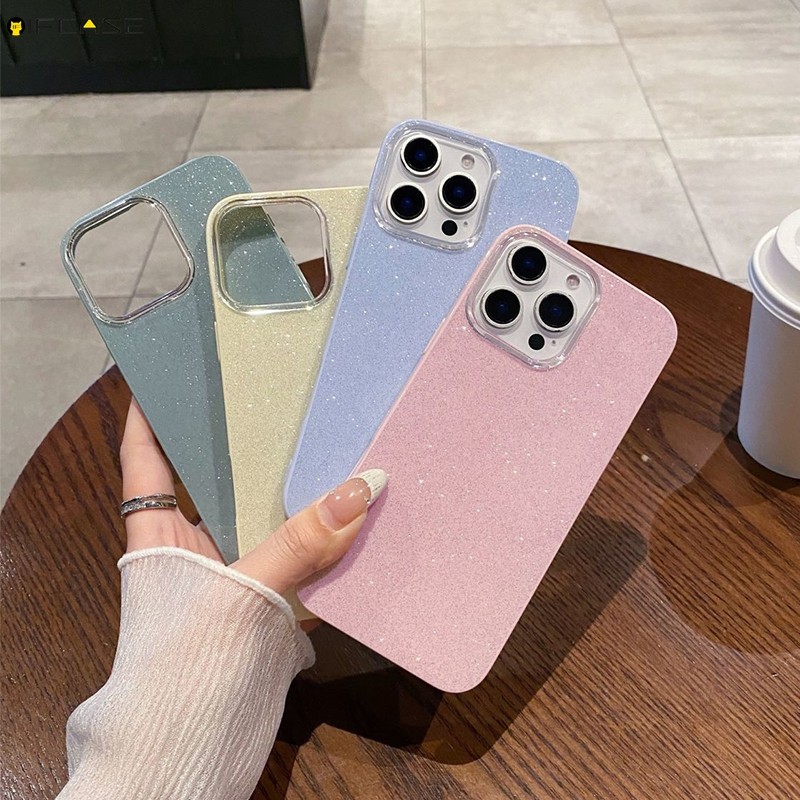 Dành Cho Xiaomi 17 Pro Max 15 Ultra 15T 14T Pro Mi 11 Lite 11i HypreChrge 5G 4G Vỏ Điện Thoại Sang Trọng Sáng Bóng Màu Hồng Dễ Thương Dreamy Girl Girls Lấp Lánh IMD Vỏ