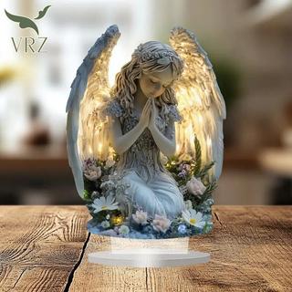 Tượng thiên thần cầu nguyện rạng rỡ VRZ - Trang trí máy tính để bàn êm dịu và ấm áp, Món quà hoàn hảo cho trang trí nhà, văn phòng hoặc quán cà phê của bạn HOT