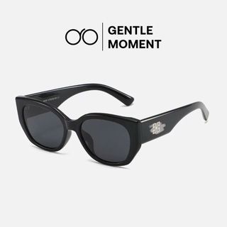 Kính râm chống tia UV GENTLE MOMENT kính mắt mèo gọng vuông chống nắng thời trang nam nữ phong cách GMT398