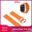 Apill Đồng hồ thông minh Smartwatch Điều chỉnh miễn phí Dây đeo đồng hồ silicon thân thiện với da chống mất Mềm mại cho Amazfit Bip U đen