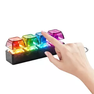 Bàn phím Clicker Móc khóa có đèn LED Nút bàn phím Đồ chơi cảm giác cho văn phòng tại nhà Du lịch Lớp học Công việc trường học sonlekvn